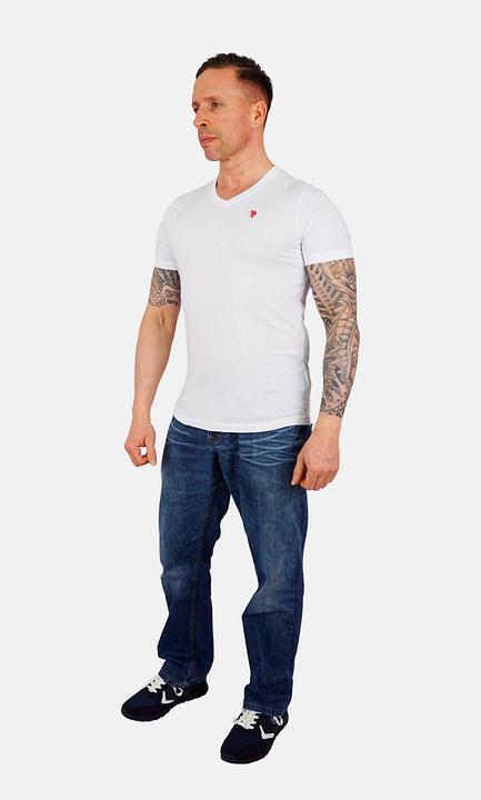 Actual product image U.S. Polo Shirt 2 Pack T-Shirts V-Neck Shortsleeve (L)
