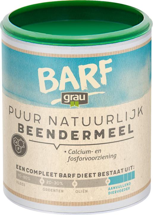 Grau Dog BARF Naturreines Knochenmehl (Welpe + Kitten, Senior, Adult, 1 Stk., 400 g)