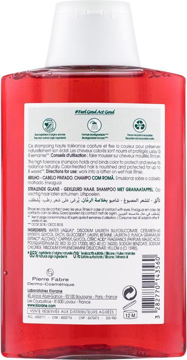 Produktbild Klorane Farbglanz Shampoo mit Granatapfel (200 ml, Flüssiges Shampoo)