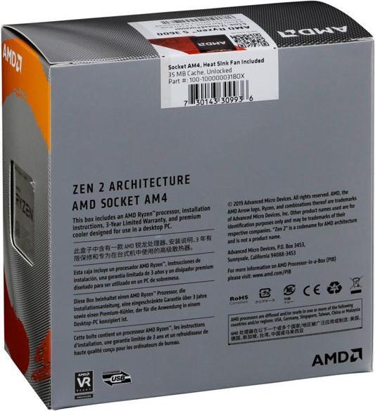 Productafbeelding AMD Ryzen 5 3600 (AM4, 3.60 GHz, 6 -Core)