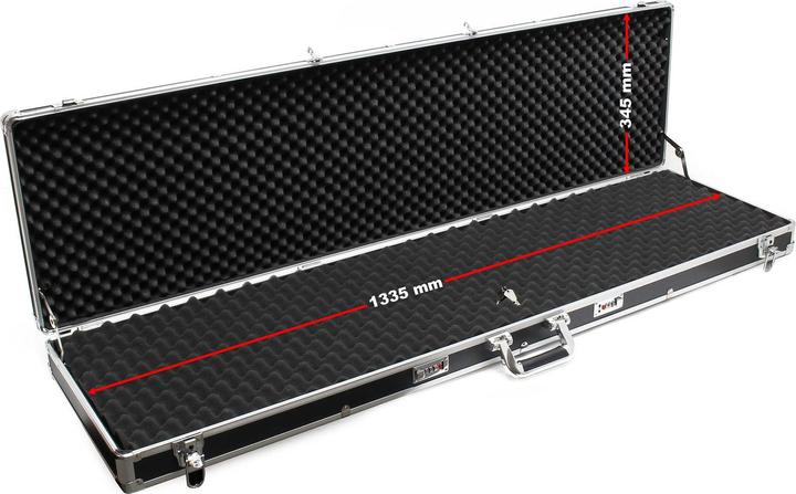 Produktbild Wiltec Waffenkoffer verschliessbar 134x36x11cm Gewehrkoffer Pistolenkoffer