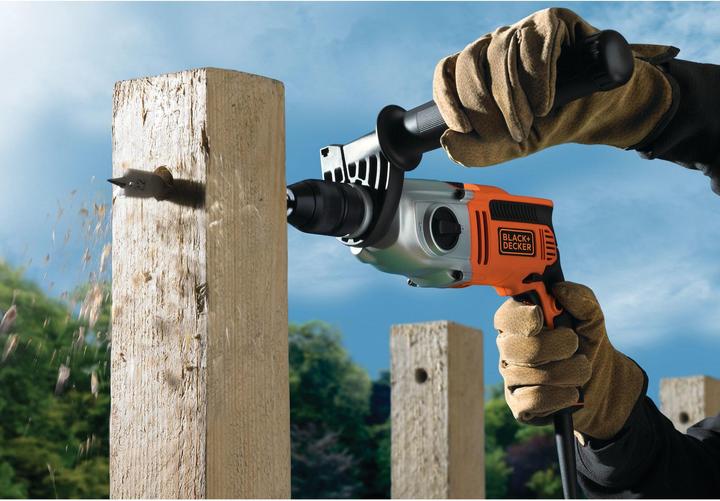 Image du produit Black & Decker Perceuse à percussion KR8542K (Fonctionnement sur secteur)