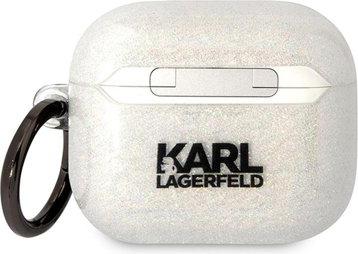 Produktbild Karl Lagerfeld KLA3HNKCTGT Airpods 3 cover transparent Gliter Karl&Choupette (Kopfhörer Hülle)