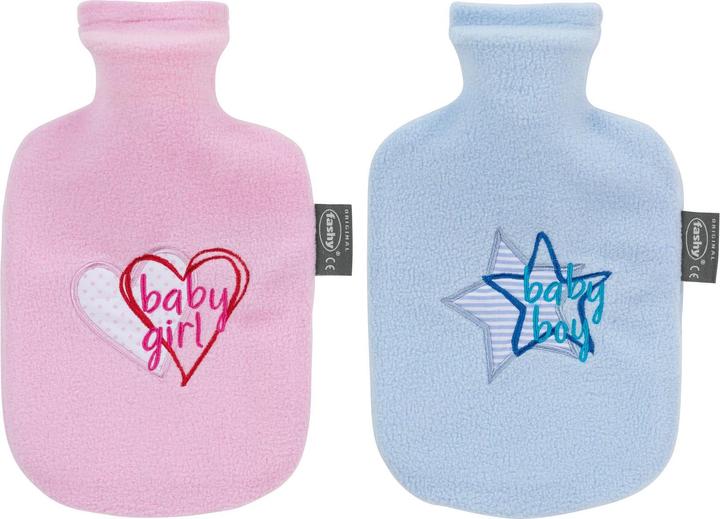 Produktbild Fashy Kinderwärmflasche Hellblau Baby Boy Flauschbezug Thermoplastik (0.80 l)