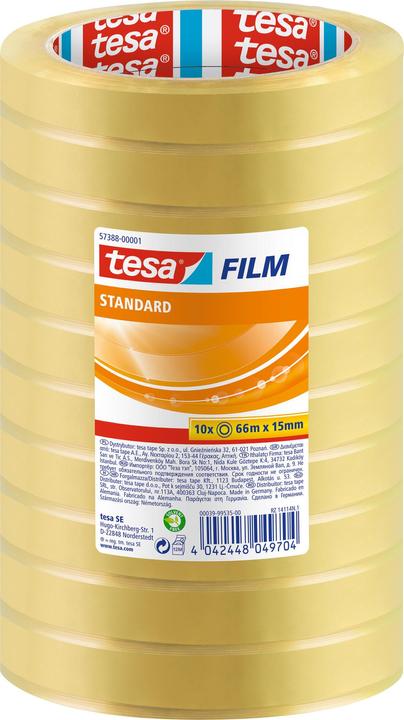 Actual product image tesa Tesafilm 10x STANDARD adhesive tape (15 mm)