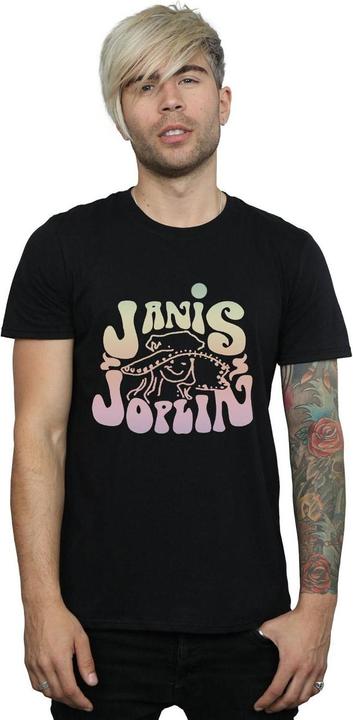 Immagine prodotto Janis Joplin Pastel Logo Maglietta Uomo (4XL)