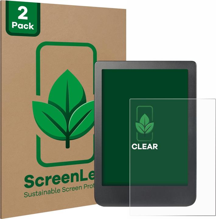 Produktbild ScreenLeaf Schutzfolie nachhaltiger Displayschutz Displayschutzfolie Folie Klar Transparent (Clara HD (6"))