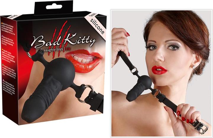 Actual product image Bad Kitty Silicone gag penis