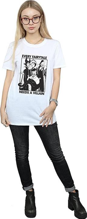 Immagine prodotto Disney Donna/Ladies Ogni favola ha bisogno di un cattivo - Maglietta boyfriend in cotone (S)