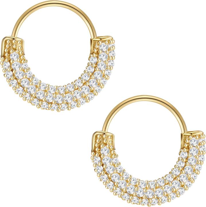 Immagine prodotto Glanzstücke München Donna Argento Sterling Cubic Zirconia Oro Giallo - 28993 (Argento)
