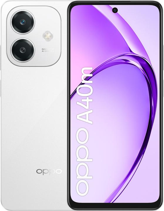 Produktbild OPPO A40M (256 GB, Starlight White, 6.67", Dual SIM, 50 Mpx, 4G)
