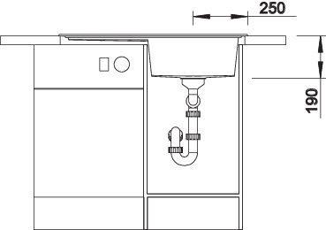 Actual product image Blanco Zenar 45 S (Top-mounted sink, 86 cm, 51 cm)