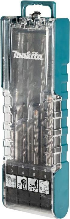 Actual product image MGA Makita E-15861 TCT drill bit set, 8 pieces (3 mm, 4 mm, 5 mm, 6 mm, 8 mm, 10 mm)