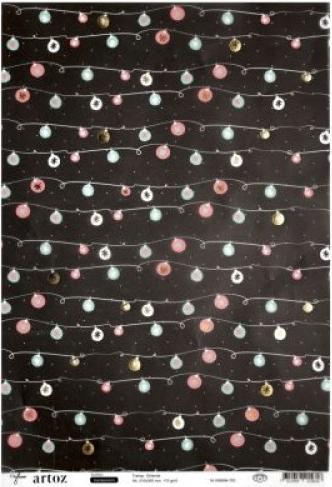 Produktbild Artoz Transparentpapier Creamotion 21x30cm Muster Girlande (110 g/m²)
