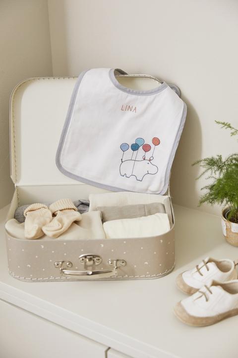 Produktbild DMC Gift of Stitch Stickset Lätzchen Hippo