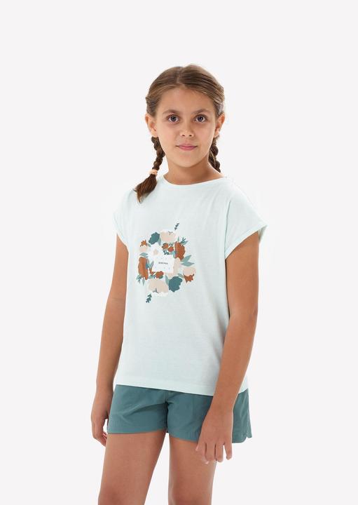 Quechua Wander-T-Shirt Mädchen Grösse 122–170 - MH100 türkis (6, 7, 8)
