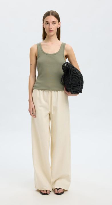 Actual product image Selected Femme Rippmuster Baumwoll Tanktop (L)