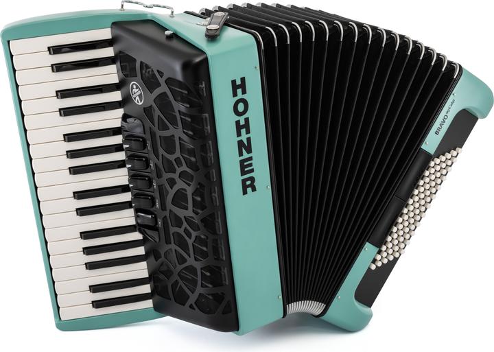 Actual product image Hohner Accordion BRAVO MyColor III 72 Wind (Piano accordion)