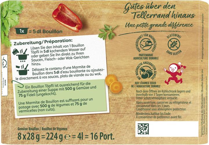 Image du produit Knorr Marmite de bouillon riche en légumes, consistance moelleuse pour sauces, plats de viande & wok (4000 ml)
