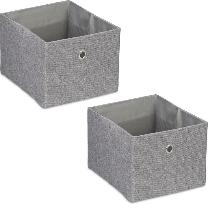 Produktbild Relaxdays 2x Aufbewahrungsbox (20.5 x 25 x 16 cm, 8 l)