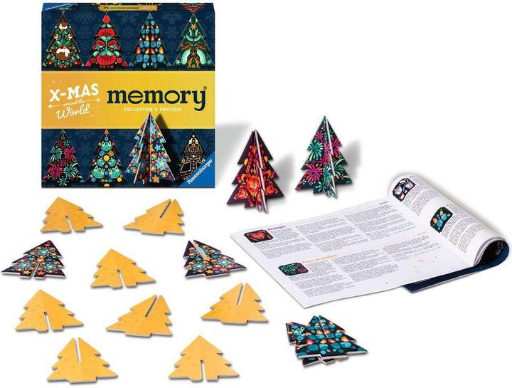Actual product image Ravensburger 22350 Collector's memory® Christmas - The world-famous memory game with (German, Spanish, French, Dutch, Japanese, Italian, Portuguese, English)