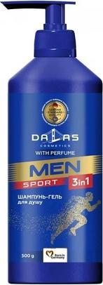 Dalas Dalasmen 3 In 1 Duschgel für Gesicht, Körper und Haar Sport 500ml (500 ml)