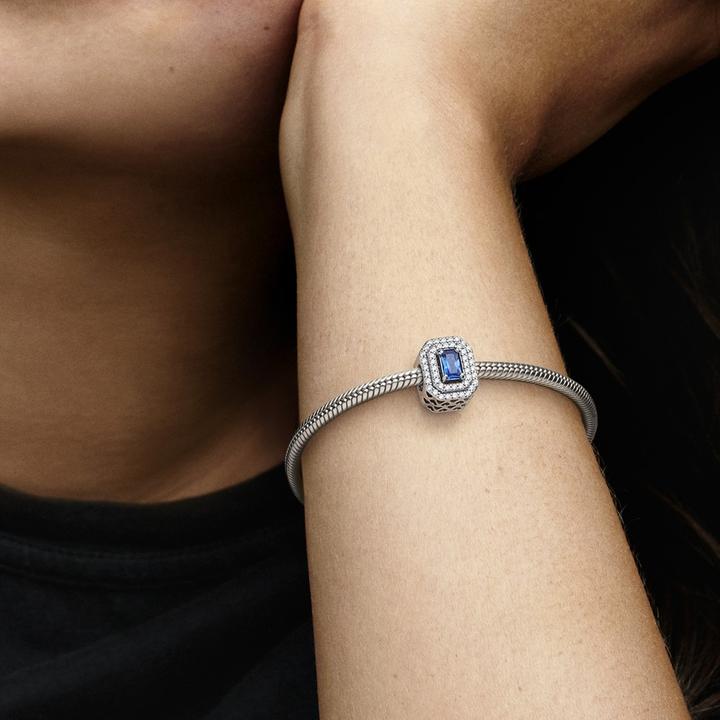 Produktbild Pandora Charm Funkelnder Blauer Stein (Silber 925)