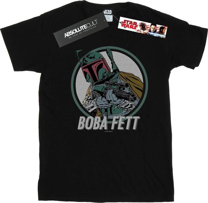 Star Wars Boba Fett Retro Circle TShirt (L)