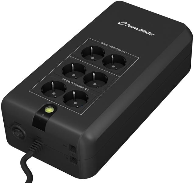 Actual product image Powerwalker VFD 800 APFC 800VA / 420W Offline UPS Active Power Factor Correction Wall Mounting (800 VA, 420 W, Standby UPS)