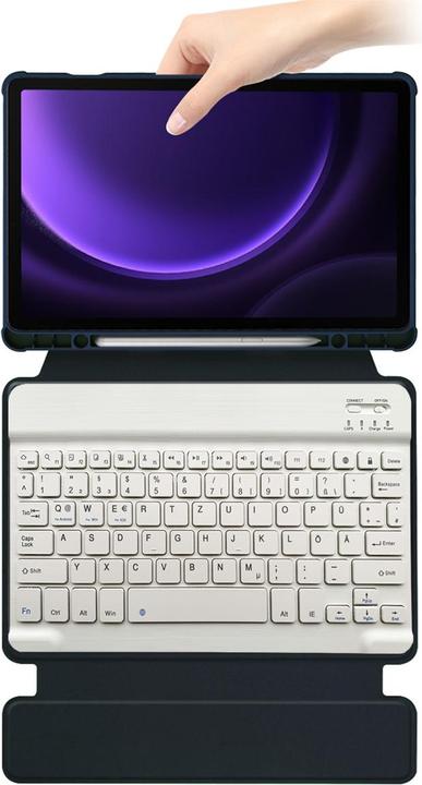Actual product image Lobwerk 2in1 set Bluetooth keyboard in black + cover for Samsung Galaxy Tab S9 FE 2023 X510/SM-X516/SM-X51 (X)