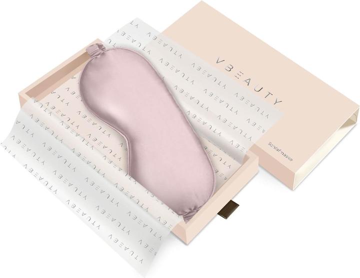 Immagine prodotto VBEAUTY Maschera per il sonno in seta rosa (Maschera sonno)