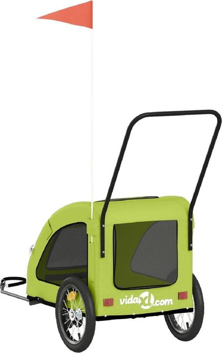 Actual product image VidaXL Fahrradanhänger Hunde Oxford-Gewebe und Eisen