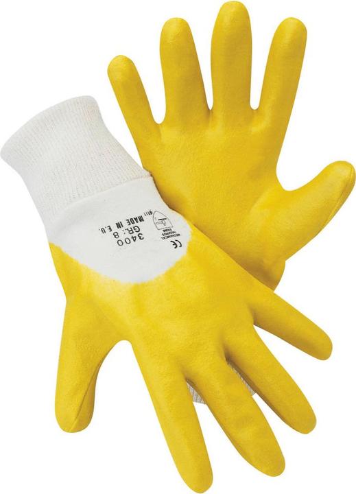 Actual product image Fortis Nitrile glove Mechanic, EN 388, size 8, yellow (8)