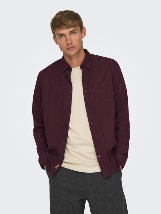 Produktbild Only & Sons Onsroad Life Reg Melange Ls Shirt Noos (XS)