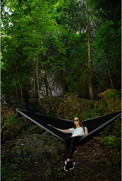 Image du produit Vivere Hammock Parachute Hammock Black/Grey (181 kg)