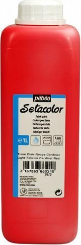 Image du produit Pebeo Setacolor tissus clairs (Rouge, 1000 ml)