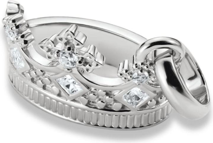Produktbild Thomas Sabo Charm-Anhänger Krone mit Steinen Connect Silber (Sterling Silber)