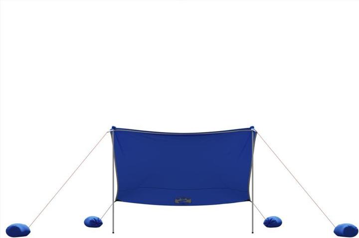 Produktbild VidaXL Strand-Schattenzelt mit Sandsäcken 304 x 300 cm (Strandzelt + Strandmuschel, 0.18 kg, 8 Personen)