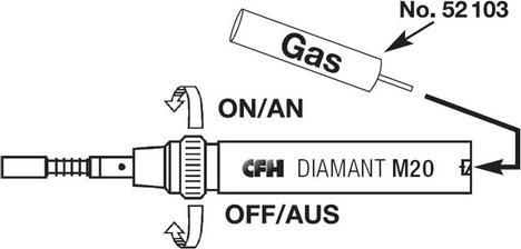 Immagine prodotto CFH Diamante per saldatura a gas M 20