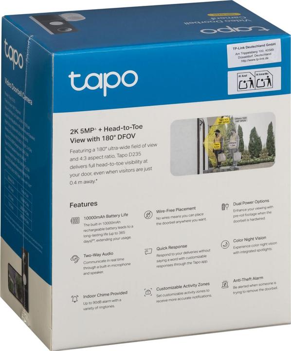Actual product image TP-Link Tapo D235 (Funk)