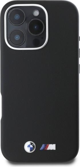 Actual product image BMW BMHMP16L23PMWK iPhone 16 Pro 6.3" czarny/black hardcase M Smooth Full Wrapped Metal MagSafe (Apple iPhone 16 Pro)