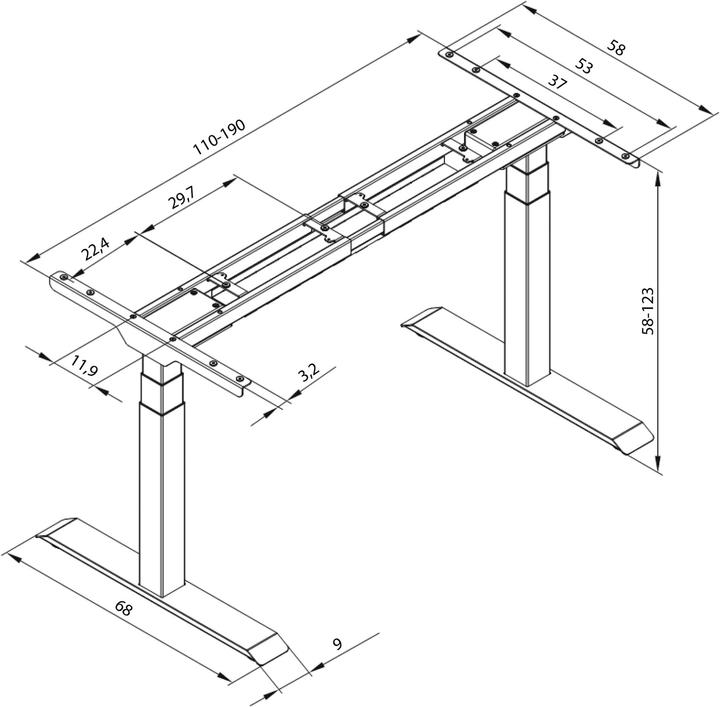 Actual product image tectake Table frame