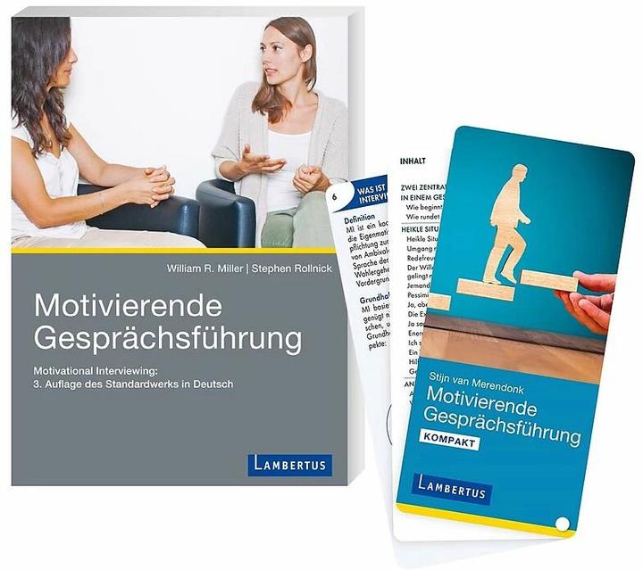 Produktbild Motivierende Gesprächsführung - Set mit Buch und Kartenfächer (Deutsch, Stephen Rollnick, William R. Miller, Stijn van Merendonk)