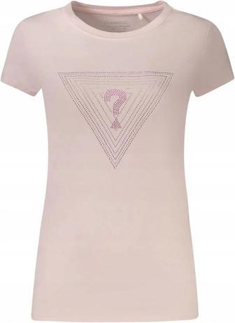 Guess Damen T-Shirt Dreieck Ombre Pink