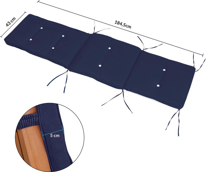 Produktbild Detex Liegenauflage (173 x 43 x 6 cm)