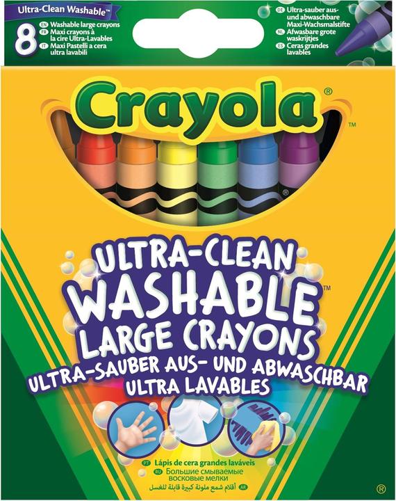 Immagine prodotto Crayola 8 pastelli a cera Ultra-Clean (Multicolore, 8 x)