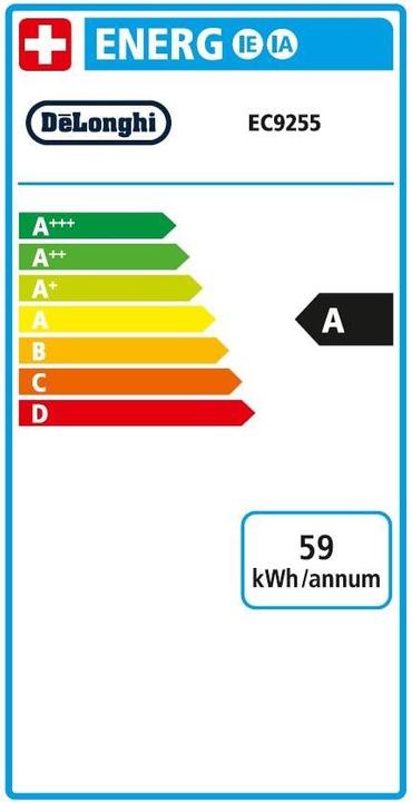 Label énergétique De'Longhi La Specialista Arte Evo