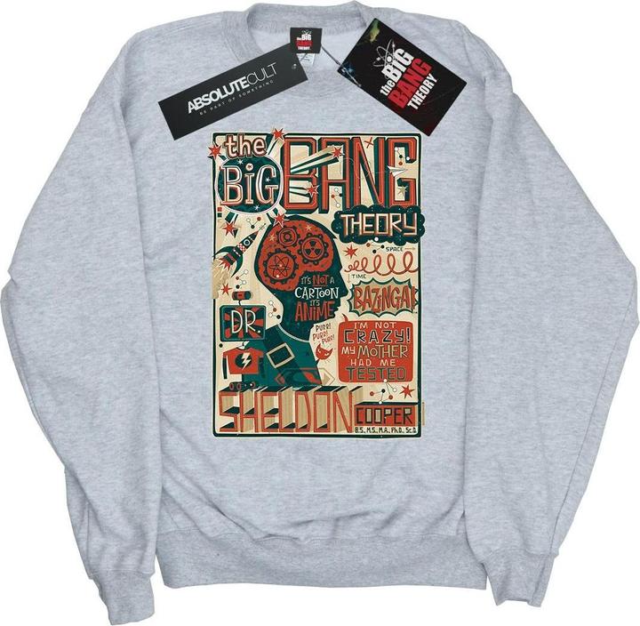 Big Bang Theory Infographic Poster Sweatshirt Mädchen