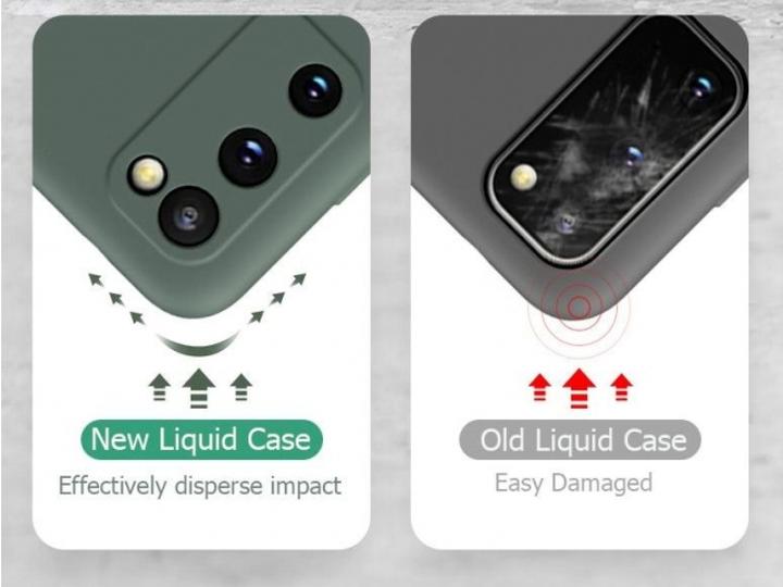 Actual product image Screenguard Samsung Galaxy S20 FE Liquid Silicone Case Cover (Samsung Galaxy S20 FE)