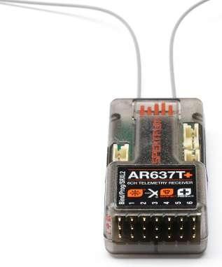 Actual product image AR637T+ DSMX 6-channel AS3X+ & SAFE telemetry receiver